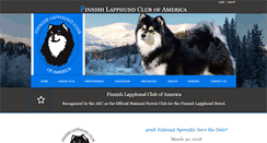 Desktop Screenshot of finnishlapphund.org